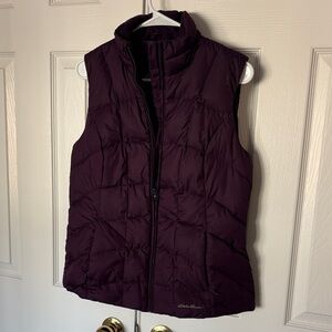 Eddie Bauer Women's Dark Purple Quilted Vest